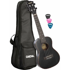 Cascha HH 2300L Koncertní ukulele Black