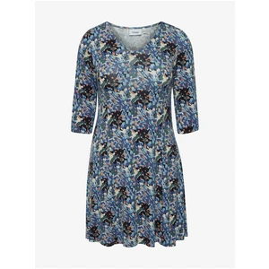 Blue patterned dress Fransa - Women