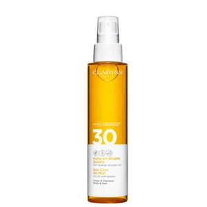 Clarins Sun Care Oil Mist suchý olej na vlasy a telo SPF 30 150 ml