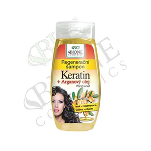 Bione Cosmetics Regenerační šampon Keratin + Arganový olej s panthenolem 260 ml