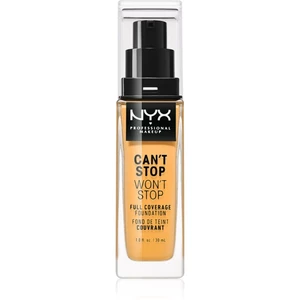 NYX Professional Makeup Can't Stop Won't Stop vysoce krycí make-up odstín 14 Golden Honey 30 ml