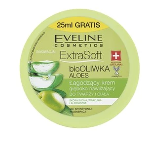 Eveline Cosmetics Extra Soft hydratační a zklidňující krém pro citlivou pokožku Bio Olive & Aloe Vera 175 ml