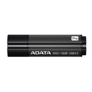 USB kulcs A-Data S102 Pro, 16GB, USB 3.1 - sebesség 90/25 MB/s, fekete (AS102P-16G-RGY)