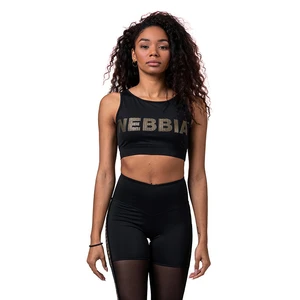 Gold Mesh mini top M, black