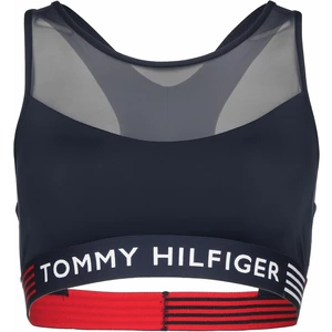 Podprsenka Tommy Hilfiger tmavomodrá farba, jednofarebná