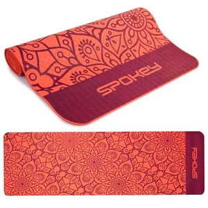 Spokey MANDALA Yoga Exercise Mat Salmon 4 mm, 180 x 60 cm