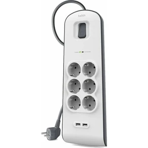 Belkin USB Charging 6-outlet BSV604ca2M Blanc 2 m