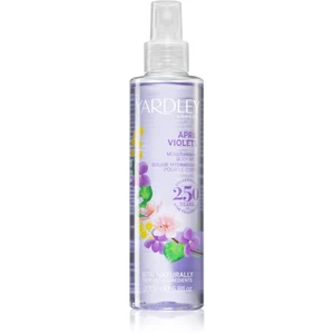 Yardley April Violets hydratační tělový sprej pro ženy 200 ml