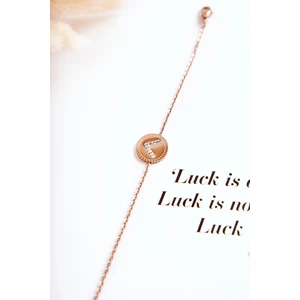 Women's Celebrity Bracelet With Ornament And Cubic Zirconia Rose Gold