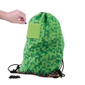 Pixie Crew Vak na chrbát Minecraft zelenohnedý