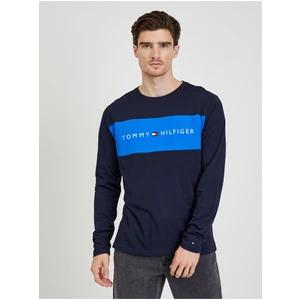 Dark blue Mens Long Sleeve T-Shirt Tommy Hilfiger - Men