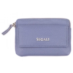 SEGALI Kožená mini peňaženka-kľúčenka 7483 A lavender