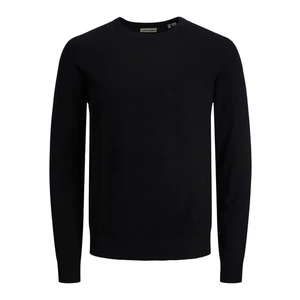 Jack&Jones PLUS Pánský svetr JJEEMIL 12217825 Black 5XL