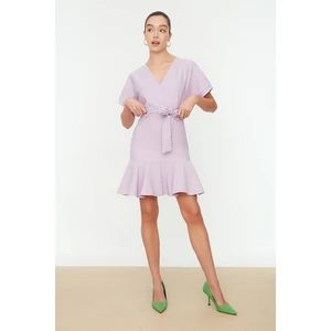 Trendyol Lilac Belted Dress