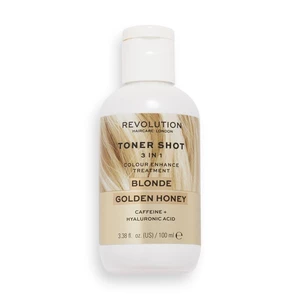 Revolution Haircare Toner Shot Blonde Golden Honey vyživující tónovací maska 3 v 1 odstín Blonde Golden Honey 100 ml