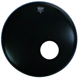 Remo P3-1022-ES Powerstroke 3 Ebony Bass 22" Negro Cabeza de tambor resonante