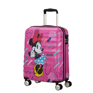 American Tourister Kabinový cestovní kufr Wavebreaker Disney Spinner 36 l - fuchsiová