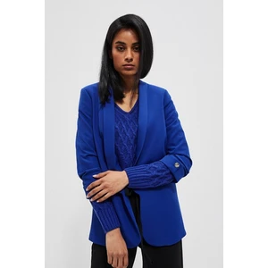 Women's blazer with ruffled sleeves