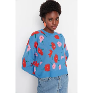 Trendyol Sweater - Blue - Regular fit