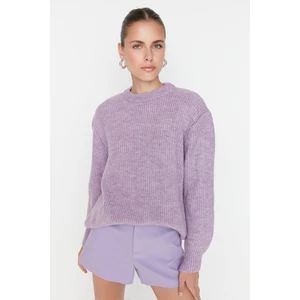 Trendyol Lilac Crew Neck Knitwear Sweater