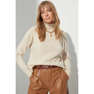 Trendyol Sweater - Beige - Regular fit