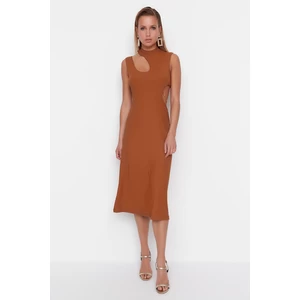 Trendyol Brown Detailed Dress