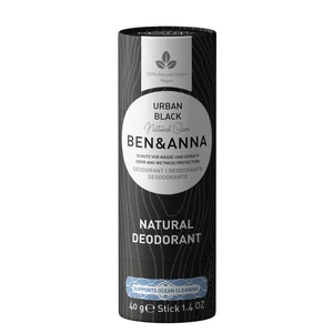BEN & ANNA Tuhý dezodorant Urban Black 40 g
