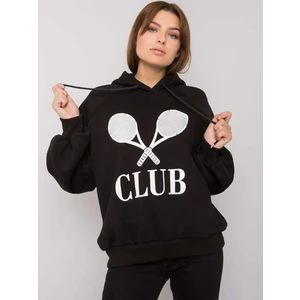 Black women's sweatshirt with print