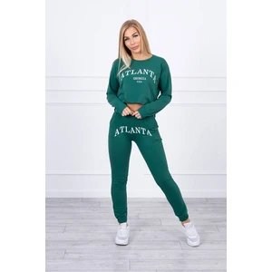 Set with Atlanta print green