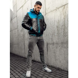 Geacă neagră matlasată sport Bolf 2145