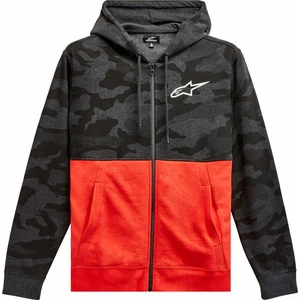 Alpinestars Camo Block Hood Charcoal Heather/Warm Red XL Hanorac