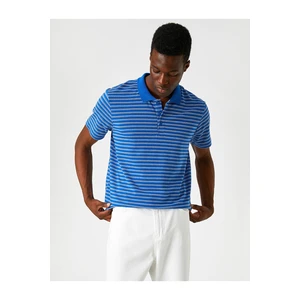 Koton Striped Polo Neck T-Shirt