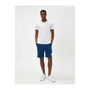 Koton Lace-up Shorts with Labels and Pockets