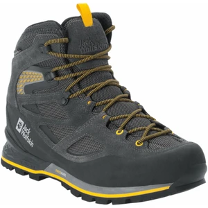 Jack Wolfskin Calzado de hombre para exteriores Force Crest Texapore Mid M Black/Burly Yellow XT 44