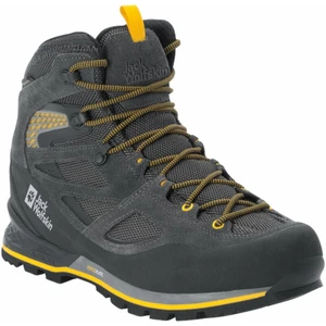 Jack Wolfskin Heren Wanderschuhe Force Crest Texapore Mid M Black/Burly Yellow XT 44