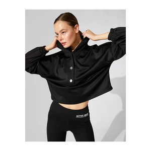 Koton Sweatshirt - Black - Relaxed fit