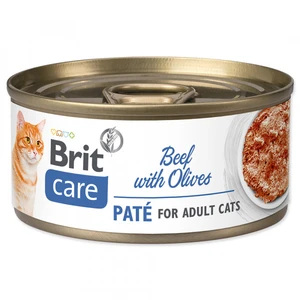 BRIT CARE cat konz. ADULT  BEEF paté/olives - 70g