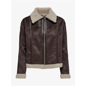 Women's Dark Brown Jacket in Suede JDY Merlin - Women