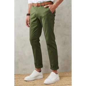 AC&Co / Altınyıldız Classics Men's Khaki Slim Fit Slim Fit Fitted Chino Pants with Side Pockets.