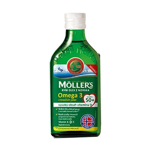 Möller´s Möller`s rybí olej Omega 3 z tresčej pečene 250 ml pre dospelých 50+