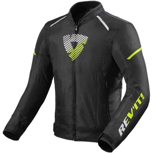 Rev'it! Sprint H2O Black/Neon Yellow XL Textile Jacket