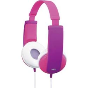 Detské slúchadlá On Ear JVC HA-KD5-P-E HA-KD5-P-E, ružová, purpurová