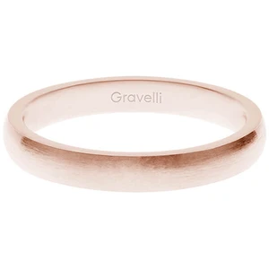 Gravelli Ružovo pozlátený prsteň z ušľachtilej ocele Precious GJRWRGX106 53 mm