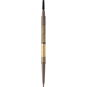Eveline Cosmetics Micro Precise voděodolná tužka na obočí s kartáčkem 2 v 1 odstín 02 Soft Brown 4 g