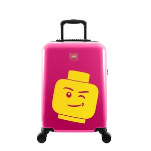 LEGO Kabinový cestovní kufr ColourBox Minifigure Head 40 l růžový