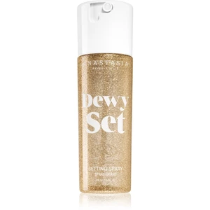 Anastasia Beverly Hills Dewy Set Setting Spray rozjasňujúca hmla na tvár s vôňou Coconut & Vanilla 100 ml