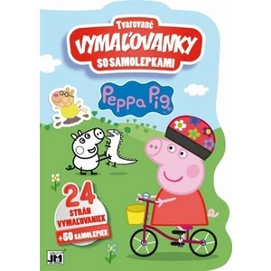 Tvarované vymaľovanky so samolepkami - Peppa Pig
