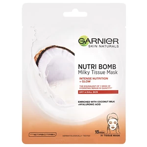 Garnier Skin Naturals Nutri Bomb vyživujúca plátienková maska pre rozjasnenie pleti 28 g