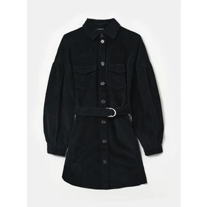 Dark Blue Corduroy Shirt Dress TALLY WEiJL - Women