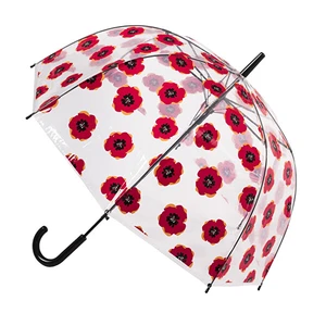 Blooming Brollies Dámský průhledný holový deštník POESPOP